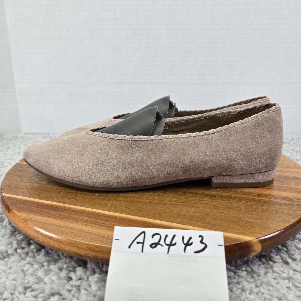 Eileen Fisher Womens 8 Posy Tan Suede Slip On Daily Casual Pointed Toe Flats